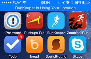 RunKeeper is Using Your Location