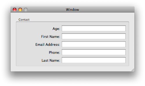 Single contact form dialog