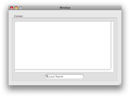 Contact list window