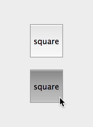 Square button with a title in Mavericks